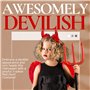 Déguisement de Diable 3 pièces pour Femmes - Ailes d'ange Rouges, Cornes et Fourche de Diable - Déguisement de Diable pour Femme