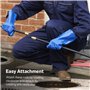 Tiges de vidange flexibles pour vidange extérieure – 12 pièces/9,2 m pour intérieur et extérieur avec piston en caoutchouc et do