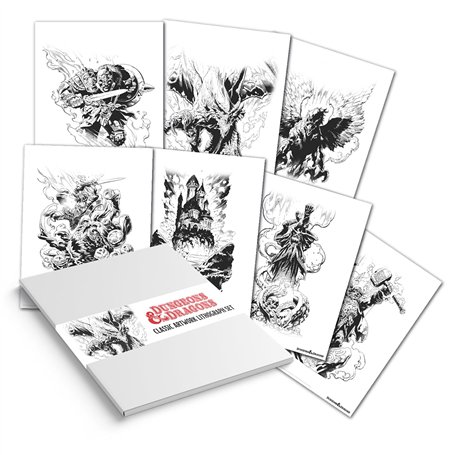 Dungeons & Dragons FaNaTtik Lithograph 7-Set 36 x 28 cm Posters Wallscrolls