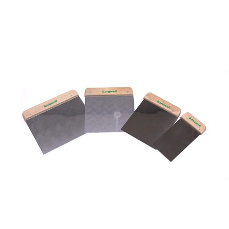 Barnwell Continental Lot de 4 couteaux à mastic 50 mm 80 mm 100 mm 120 mm