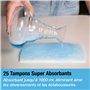 Bassin de lit urinoir très résistant avec 25 coussinets et doublures super absorbants - Pour l'hôpital ou la maison pour les per