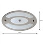 Marvix Plafonnier LED à intensité variable finition miroir avec interrupteur tactile pour caravane, camping-car et bateau 12 V 2