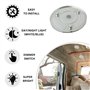 Marvix Lumière LED 12 V 24 V à intensité variable jour nuit interrupteur tactile 100 mm spot caravane bateau