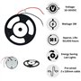 MARVIX Spot LED 12 V 24 V Noir – 100 mm Montage en saillie mince plafonnier plafonnier plafonnier avec variateur d'intensité tac