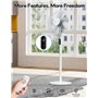 MYCARBON Moteur DC Ventilateur sur Pied Ultra Silencieux 20dB Hauteur Réglable 130cm/100cm/70cm avec Télécommande 3744m³/h Oscil