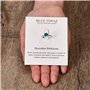 Philip Jones Décembre (Topaze Bleue) Bague de Naissance réglable créée avec des Cristaux Zircondia®