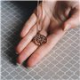 Philip Jones Collier Arbre de Vie Plaqué Or Rose Créé avec des Cristaux Zircondia®