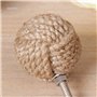 Lot de six ronds en toile de jute Poignées de tiroir – Idéal pour mettre à jour des meubles existants – 4 cm