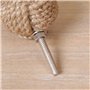 Lot de six ronds en toile de jute Poignées de tiroir – Idéal pour mettre à jour des meubles existants – 4 cm
