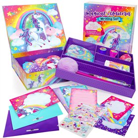 Original Stationery Coffret Papier à Lettre Fille - Ensemble Papeterie Kawaii de 45 pièces - Papeterie Fantaisie de Licorne - Ca