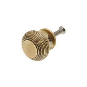 Infinity Decor Bouton de placard en laiton vieilli style vintage ruche 40 mm – Bouton intérieur en laiton massif idéal pour meub