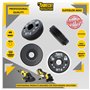1 x SabreCut GRNSCA 46mm M14 Meuleuse d'angle en phosphate noir robuste à changement rapide Ã‰crou de bride de retenue de verrou