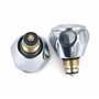 Couvercles de Tête Standard Wärmer Système pour Robinets Chaud & Froid 1/2'' - Métal Plaqué Chrome avec Boutons Rouges et Bleus 