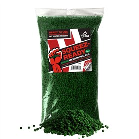 Fjuka Green Squeez-Ready Method Pellet 500 g | Prêt à l'emploi 2 mm | Carpe