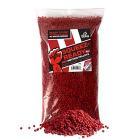 Fjuka Red Squeez-Ready Method Pellet 500 g | Prêt à l'emploi 2 mm | Carpe