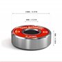CORE ABEC 9 Lot de 4 roulements à billes pour skateboard, scooter et patins