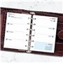 Recharge pour agenda scolaire 2025/26 - Format de poche - Semaine sur deux pages - Compatible avec Filofax - Mensuel/hebdomadair