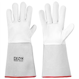 EKON FITNESS Ekon Gants de soudage Tig fabriqués à partir de cuir à grain souple Gants de soudage Gants de protection de soudage