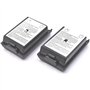 Gamer Gear Lot de 2 coques de batterie pour manette Xbox 360 – Coque arrière de rechange pour manette Xbox 360 – Noir – Léger et
