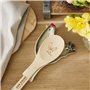 Cooksmart Hen House Lane Grand repose-cuillère | Porte-ustensiles de cuisine de ferme britannique | Repose-cuillère en grès en f