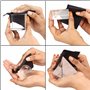 BELLE VOUS Lot de 4 Prisme Photographie Triangle, Sphère, Pyramide, Cube - Prisme Optique avec Pochette Velours, Tissu Microfibr