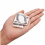 BELLE VOUS Crochet Suspension Plafond M8 en Inox avec Vis (Lot de 4) - Plaque Oblongue Rectangulaire Robuste avec Crochet Mural 