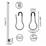 Belle Vous (Lot de 500) Attache Etiquette Noire en Nylon & Épingle Ampoule - Épingle de Sureté pour Étiquettes de Vêtements et T