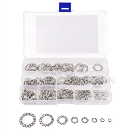 Belle Vous Rondelle Autobloquante Étoilée à Denture Extérieure (300 Pièces) - Tailles M2