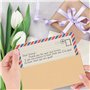 Belle Vous Papier à Lettre avec Enveloppe (Lot de 96) - 48 Feuilles et 48 Enveloppes - Papier et Enveloppe Vintage Style Voyage 