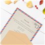 Belle Vous Papier à Lettre avec Enveloppe (Lot de 96) - 48 Feuilles et 48 Enveloppes - Papier et Enveloppe Vintage Style Voyage 