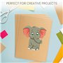 Belle Vous Papier Kraft Ondulée Marron (Lot de 100) - 18 x 12,5 cm - Carton Ondulé d’Emballage de 2,8 mm d’Épaisseur pour le Cou