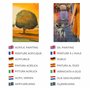 Belle Vous Lot de 14 Toile a Peindre - 30 x 40 cm - Toile Vierge Pré-Étirée – Idéales pour la Peinture à l’Huile, Acrylique et p