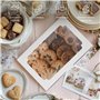 Belle Vous Boite de Gateaux en Carton Blanche avec Fenêtre (Lot de 20) - 13,5 x 20,3 x 5 cm - Emballage Patisserie Jetable - Coo