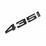 MCK Auto - 435i Noir brillant Wing Fender Avant Arrière Badge Logo Boot Emblème Autocollant Autocollant Tuning