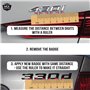 MCK Auto - 435i Noir brillant Wing Fender Avant Arrière Badge Logo Boot Emblème Autocollant Autocollant Tuning