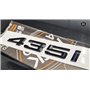 MCK Auto - 435i Noir brillant Wing Fender Avant Arrière Badge Logo Boot Emblème Autocollant Autocollant Tuning