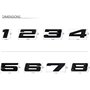 MCK Auto - 435i Noir brillant Wing Fender Avant Arrière Badge Logo Boot Emblème Autocollant Autocollant Tuning