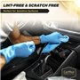 CarMax® – Lot de 40 serviettes en microfibre réutilisables pour nettoyage et nettoyage de voiture Bleu 30 x 30 cm