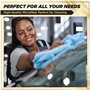 CarMax® – Lot de 40 serviettes en microfibre réutilisables pour nettoyage et nettoyage de voiture Bleu 30 x 30 cm