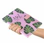 Carnet d'adresses - Répertoire A à Z - Couverture rigide - Format A5 (Rose avec feuilles)
