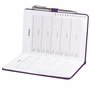 Carnet d'adresses - Répertoire A à Z - Couverture rigide avec stylo - Format A5 (Violet)