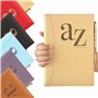 Carnet d'adresses - Répertoire A à Z - Couverture rigide avec stylo - Format A5 (Doré)
