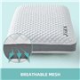 NOFFA Oreiller Rafraichissant Pillow, Oreiller Ergonomique Cervical 40x60, Ice Silk Oreiller Mémoire de Forme Plat pour Les Dorm