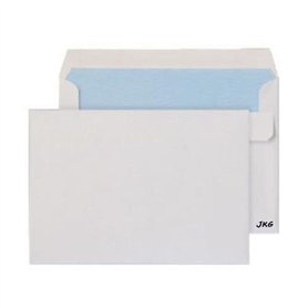 JKG® Lot de 25 enveloppes postales blanches C5 avec fermeture autocollante