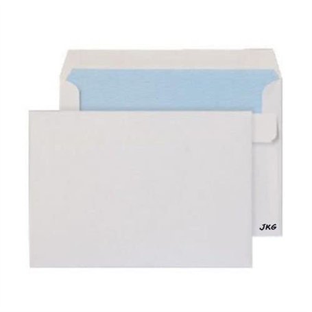 JKG® Lot de 25 enveloppes postales blanches C5 avec fermeture autocollante
