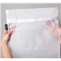 JKG® Grand sac de lavage en maille avec fermetures éclair – 60 cm x 40 cm | Parfait pour sac à linge, sac de lavage – Sac en mai