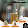 BREWING MATE Homebrew Hydromètre avec pot d'échantillonnage de 100 ml – Équipement essentiel pour la fabrication de bière, de vi