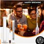 BREWING MATE Homebrew Hydromètre avec pot d'échantillonnage de 100 ml – Équipement essentiel pour la fabrication de bière, de vi