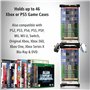 ADZ Tour de rangement universelle pour 46 jeux PS2 PS3 PS4 PS5 PSP Xbox 360 Xbox One Series X Wii Switch Jeux DVD et disques Blu