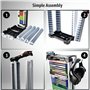 ADZ Tour de rangement universelle pour 46 jeux PS2 PS3 PS4 PS5 PSP Xbox 360 Xbox One Series X Wii Switch Jeux DVD et disques Blu